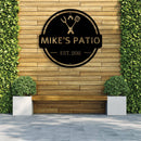 Personalized Backyard BBQ Sign Metal Wall Art – Custom Outdoor Patio Decor