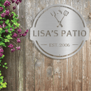 Personalized Backyard BBQ Sign Metal Wall Art – Custom Outdoor Patio Decor
