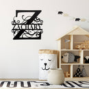 Personalized Monogram Metal Wall Art – Custom Initial Sign Home Decor