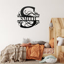 Personalized Monogram Metal Wall Art – Custom Initial Sign Home Decor