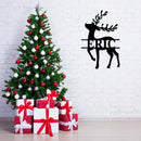 Reindeer Monogram - Metal Wall Art