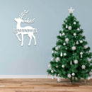 Reindeer Monogram - Metal Wall Art