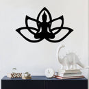 Buddha Lotus Flower Metal Wall Art – Zen Spiritual Meditation Home Decor