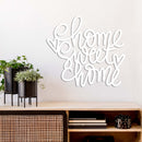 Home Sweet Home Metal Wall Art – Farmhouse Word Sign Home Decor