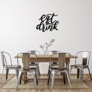Eat & Drink Metal Wall Art – Kitchen Dining Room Foodie Home Decor