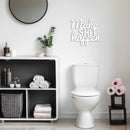 Make Shit Happen Metal Wall Art – Motivational Office Wall Decor