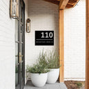 Custom House Address Sign Metal Wall Art – Personalized Home Number Decor
