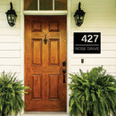 Custom House Address Sign Metal Wall Art – Personalized Home Number Decor