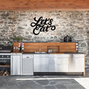 Let's Eat Metal Wall Art – Funny Kitchen Dining Room Food Lover Decor