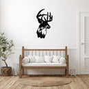 Deer Mountain Metal Wall Art – Wildlife Scenic Nature Cabin Home Decor