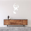 Deer Mountain Metal Wall Art – Wildlife Scenic Nature Cabin Home Decor