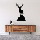 Overlooking Deer Metal Wall Art – Wildlife Nature Rustic Cabin Home Decor