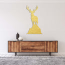 Overlooking Deer Metal Wall Art – Wildlife Nature Rustic Cabin Home Decor