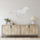 Running Horse Metal Wall Art – Western Wildlife Rustic Home Decor