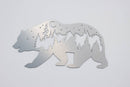 Bear Metal Wall Art – Rustic Wildlife Cabin Home Decor