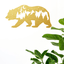 Bear Metal Wall Art – Rustic Wildlife Cabin Home Decor