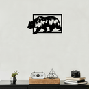 3D Look Bear Metal Wall Art – Wildlife Rustic Cabin Home Decor