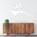Alaska State Metal Wall Art – Travel Map Home & Office Wall Decor