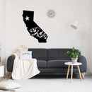California State Metal Wall Art – Golden State Map Home & Office Decor