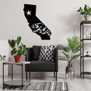 California State Metal Wall Art – Golden State Map Home & Office Decor