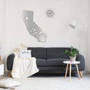 California State Metal Wall Art – Golden State Map Home & Office Decor