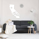 California State Metal Wall Art – Golden State Map Home & Office Decor