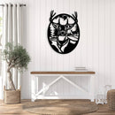 Deer Portrait Metal Wall Art – Wildlife Nature Rustic Cabin Home Decor