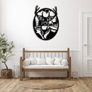 Deer Portrait Metal Wall Art – Wildlife Nature Rustic Cabin Home Decor