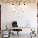 Deer Punisher Metal Wall Art – Hunting Skull Rustic Home Decor