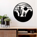 Desert View Metal Wall Art – Southwestern Landscape Home & Office Decor