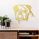 English Bulldog Metal Wall Art – Dog Lover Pet Home & Living Room Decor