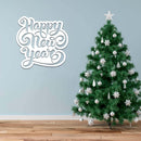 Happy New Year Script - Metal Wall Art