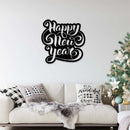 Happy New Year Script - Metal Wall Art
