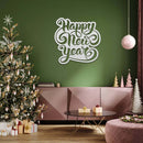 Happy New Year Script - Metal Wall Art