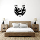 Horseshoe Metal Wall Art – Western Lucky Cowboy Ranch Home Decor
