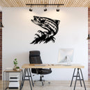 Jumping Trout - Metal Wall Art
