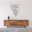 Lake Bear Metal Wall Art – Wildlife Rustic Cabin Lake Home Decor