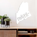 Maine Love State Metal Wall Art – Maine State Pride Home & Office Decor