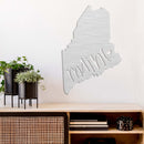 Maine Love State Metal Wall Art – Maine State Pride Home & Office Decor
