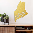 Maine Love State Metal Wall Art – Maine State Pride Home & Office Decor