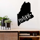 Maine Love State Metal Wall Art – Maine State Pride Home & Office Decor