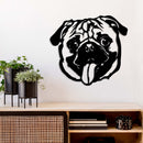Pug Metal Wall Art – Dog Lover Pet Home Decor