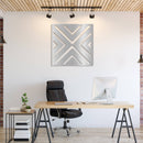 Geometric Square Pattern - Metal Wall Art
