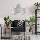 Three Leaves Metal Wall Art – Nature Botanical Minimalist Home Decor
