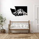 Washington Mt Rainier Metal Wall Art – Pacific Northwest Mountain Wall Decor