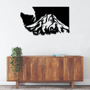 Washington Mt Rainier Metal Wall Art – Pacific Northwest Mountain Wall Decor