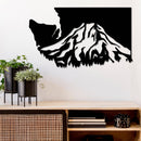 Washington Mt Rainier Metal Wall Art – Pacific Northwest Mountain Wall Decor