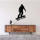 Enjoy The Ride Snowboarder Metal Wall Art – Ski Resort Winter Sports Wall Decor