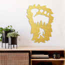 Bigfoot Foot Print Metal Wall Art – Funny Sasquatch Outdoor Nature Decor