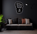 Bigfoot Foot Print Metal Wall Art – Funny Sasquatch Outdoor Nature Decor